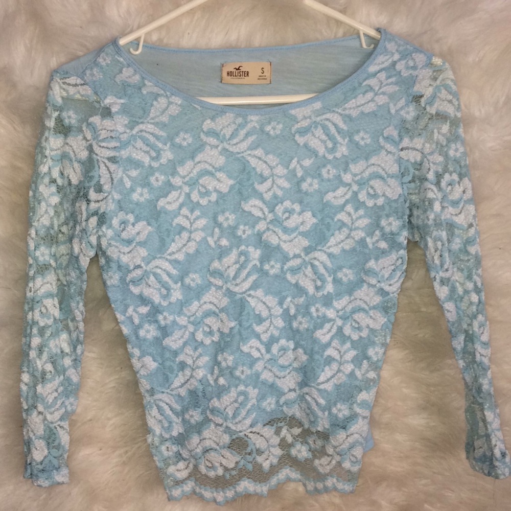 Hollister Lace Slightly Cropped Blouse